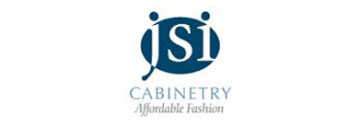 Colored JSI Cabinetry logo in white background.